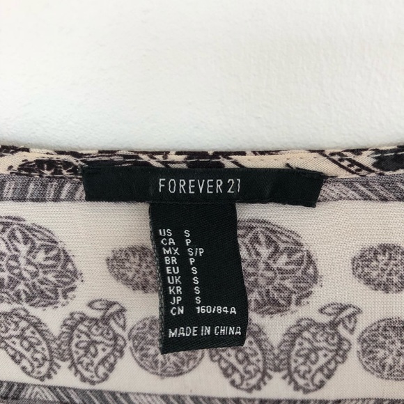 Forever 21 Boho Peasant Top - Picture 3 of 5